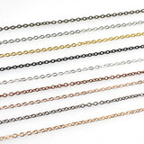 Wholesale 5M Metal Chains,Self Made Jewelry Materials 9 Colors Available-CS065