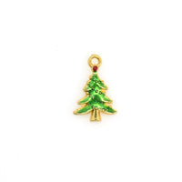 5PCS Enamel Christmas Tree Charms-RS1196