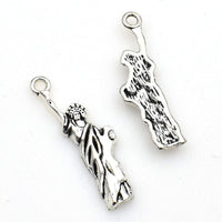 25PCS  Statue of Liberty Charms,Antique Silver Tone-RS513