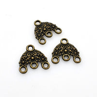 25PCS 1 to 3 Connector Charms,2 Colors Available Double Sided-RS445