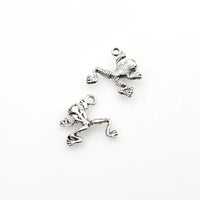 25PCS Frog Charms,Antique Silver Tone-RS738