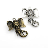 2PCS Detailed Elephant Charms,2 Colors Available 3D-RS235