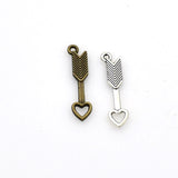 20PCS Love Arrow Charms,2 Colors Available-RS560