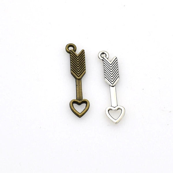 20PCS Love Arrow Charms,2 Colors Available-RS560