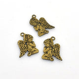 15PCS Praying Angel Charms,2 Colors Available Double Sided-RS476