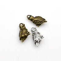 15PCS Owl Charms,Great Detailed 2 Colors Available-RS564