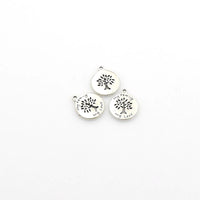 20PCS Round Hollow Tree  Charms,Antique Silver Tone-RS973