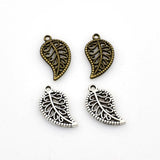 30PCS Leaf Charms,Double Sided 2 Colors Available-RS054