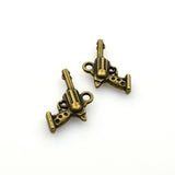 20PCS Gun Charms,Antique Bronze Tone Double Sided-RS1049