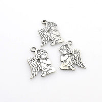 15PCS Praying Angel Charms,2 Colors Available Double Sided-RS476