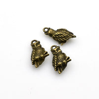 15PCS Owl Charms,Great Detailed 2 Colors Available-RS564