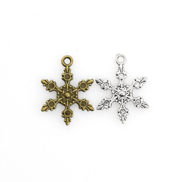 20PCS Snowflake Charms,2 Colors Available-RS366