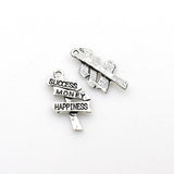 20PCS Street Sign Charms,Antique Silver Tone-RS712
