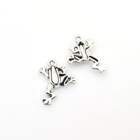 25PCS Frog Charms,Antique Silver Tone-RS108