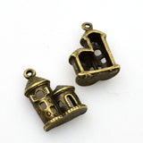 15PCS Castle Charms,2 Colors Available,3D-RS663