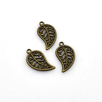 30PCS Leaf Charms,Double Sided 2 Colors Available-RS054