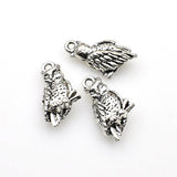 15PCS Owl Charms,Great Detailed 2 Colors Available-RS564