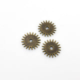 15PCS Barbed Gear Charms,2 Colors Available Double Sided-RS637