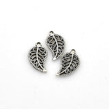 30PCS Leaf Charms,Double Sided 2 Colors Available-RS054