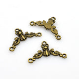 30PCS 1 to 2 Connector Charms,2 Colors Available-RS591