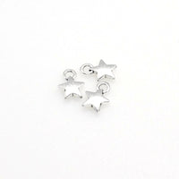 30PCS Star Charms,Antique Silver Tone-RS167