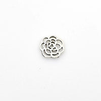 30PCS Flower Charms,Antique Silver Tone-RS700