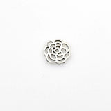 30PCS Flower Charms,Antique Silver Tone-RS700