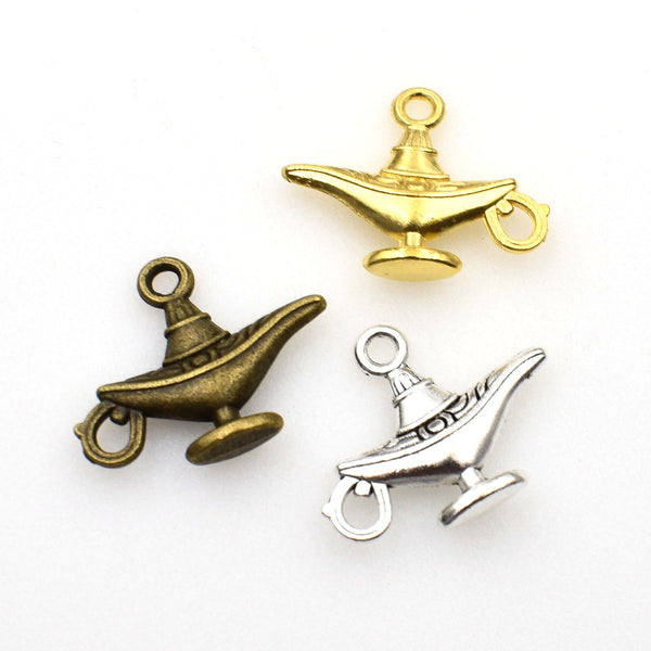 20PCS Aladdin's Lamp Charms,3 Colors Available-RS334