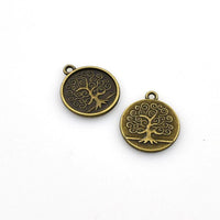 20PCS Round Tree Charms,2 Colors Available-RS994