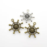 4PCS Rudder Charms,2 Colors Available Double Sided-RS145