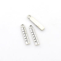 30PCS Ruler Charms,Antique Silver Tone-RS605