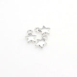 30PCS Star Charms,Antique Silver Tone-RS167