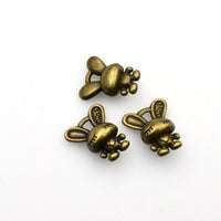 15PCS Rabbit Charms,Antique Bronze Tone-RS1003