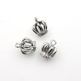 8PCS Crown Charms,3D Smooth Surface 2 Colors Available-RS1237