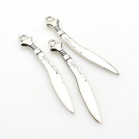 10PCS Sword Charms,Double Sided 2 Colors Available-RS967