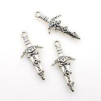 20PCS Sword Charms Double Sided 2 Colors Available-RS090