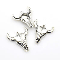 10PCS Bull Head Charms,2 Colors Available-RS350