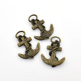 8PCS Anchor Charms,Antique Bronze Tone-RS142