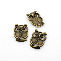 15PCS Owl Charms,2 Colors Available-RS124