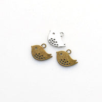 40PCS Birds Charms,2 Colors Available Double Sided-RS109