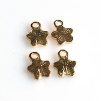 10PCS Enamel Flower Charms 4 Colors Available-RS1200