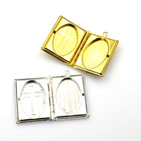 1PCS Metal Book locket Pendant,2 Colors Availabe-TS012