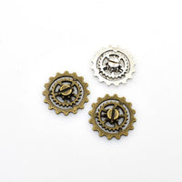 12PCS Gear Charms,2 Colors Available 3D-RS287