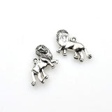 15PCS Lion Charms,Antique Silver Tone-RS1209