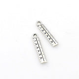 30PCS Ruler Charms,Antique Silver Tone-RS605