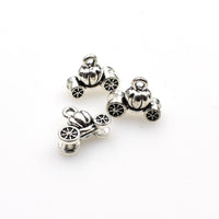 20PCS Pumpkin Car Charms,Antique Silver Tone 3D-RS898