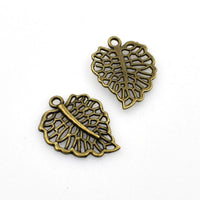 20PCS Leaf Charms,Double Sided 2 Colors Available-RS800