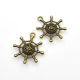 4PCS Rudder Charms,2 Colors Available Double Sided-RS145