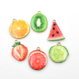 4PCS Enamel Fruit Charms 6 Styles Available-p1829