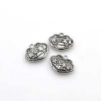 10PCS Wish Lock Charms,Antique Silver Tone 3D-RS685